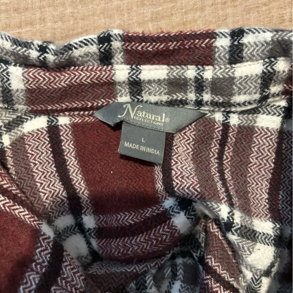 Natural Reflections Maroon Flannel - Thick Flannel - Women’s L - Picture 3 of 3